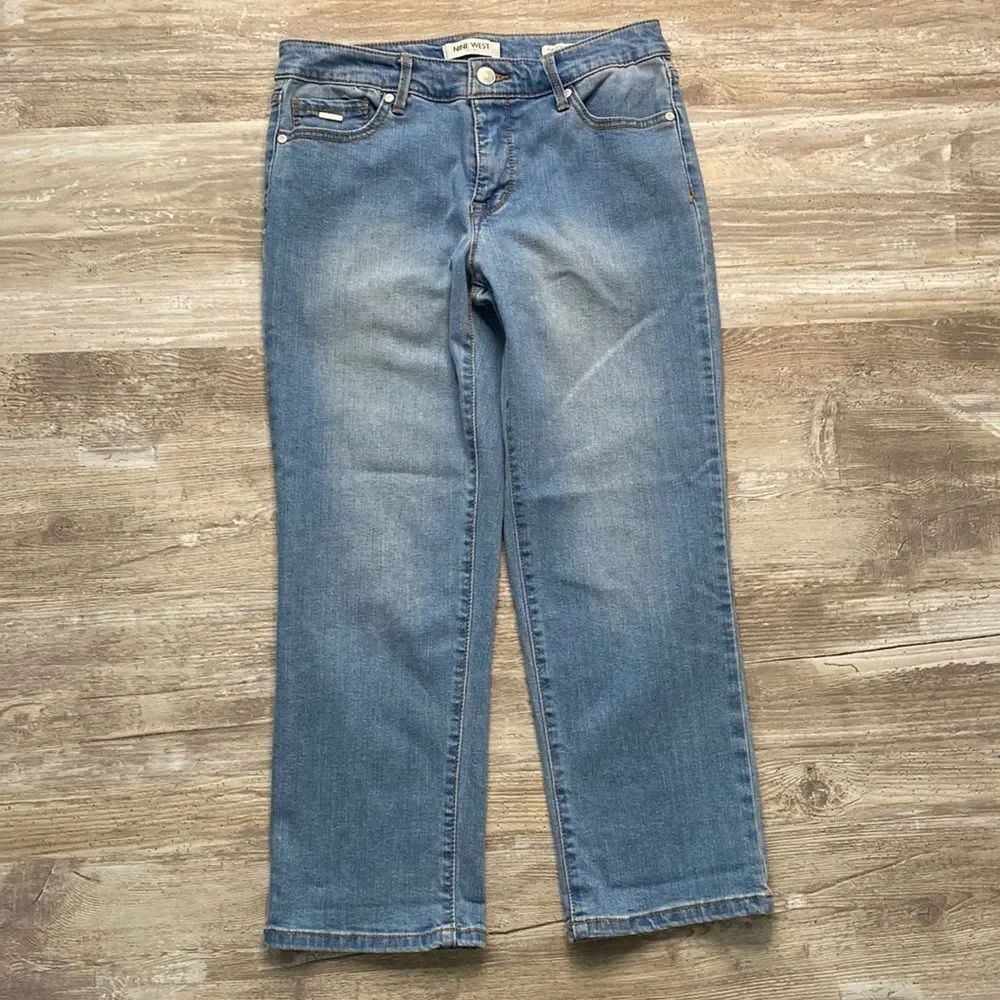 Nine West Jeans Chrystie Capri Stretchy Cropped Womens Size 6